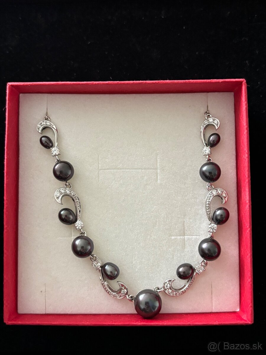 Strieborný perlový náhrdelník - 2