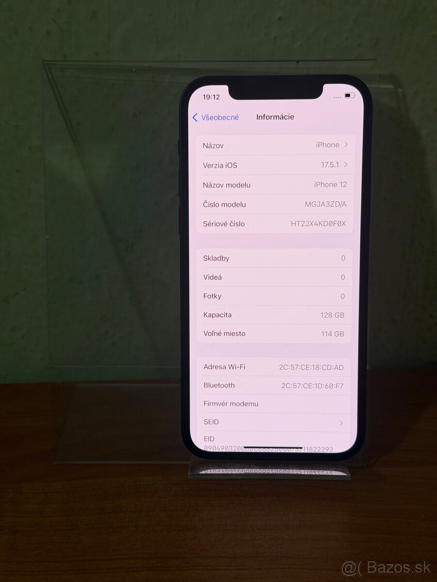 Dobrý deň Ponúkam na predaj iPhone 12 128GB Black Stav 10/10 - 2