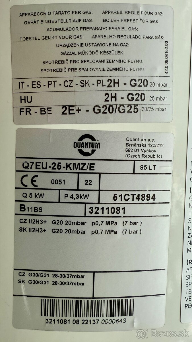 Bojler na zemný plyn - 2