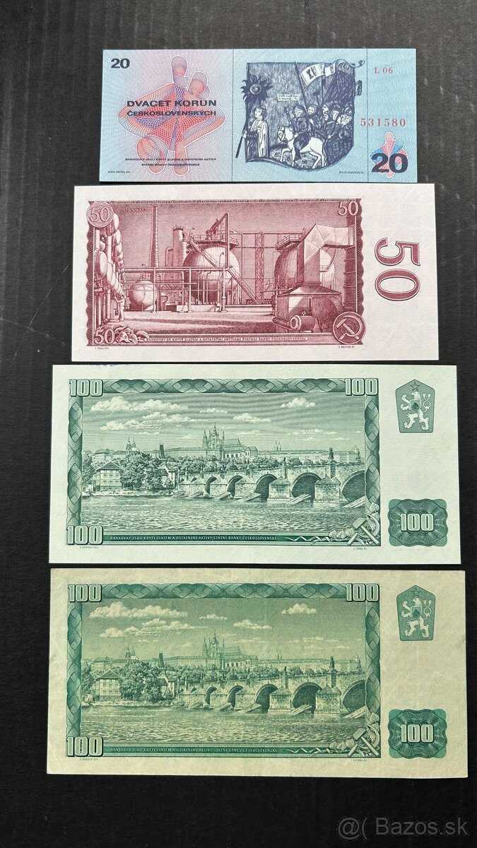 Bankovky ČSSR UNC/1+ - 2