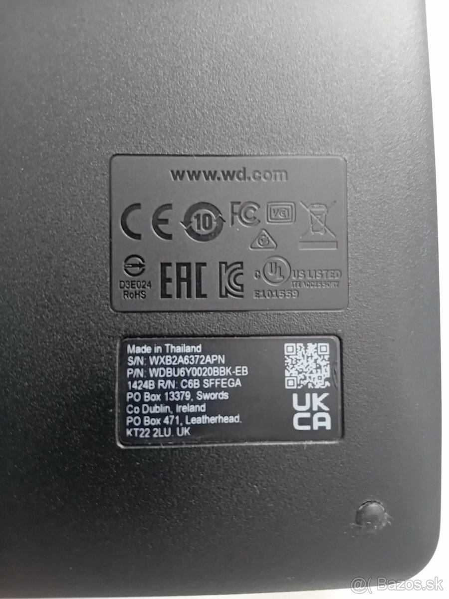 PREDAM EXTERNY HDD - WD Elements 2TB - 2