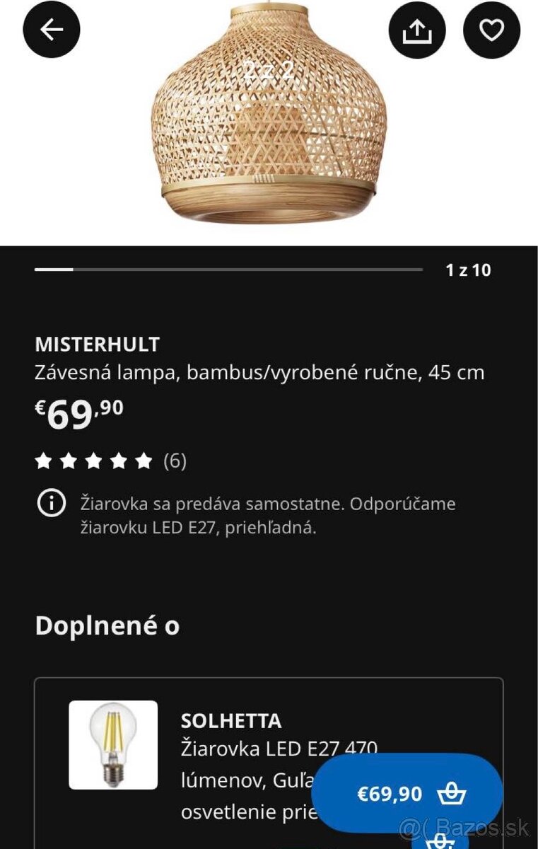 Luster Ikea Misterhult - 2