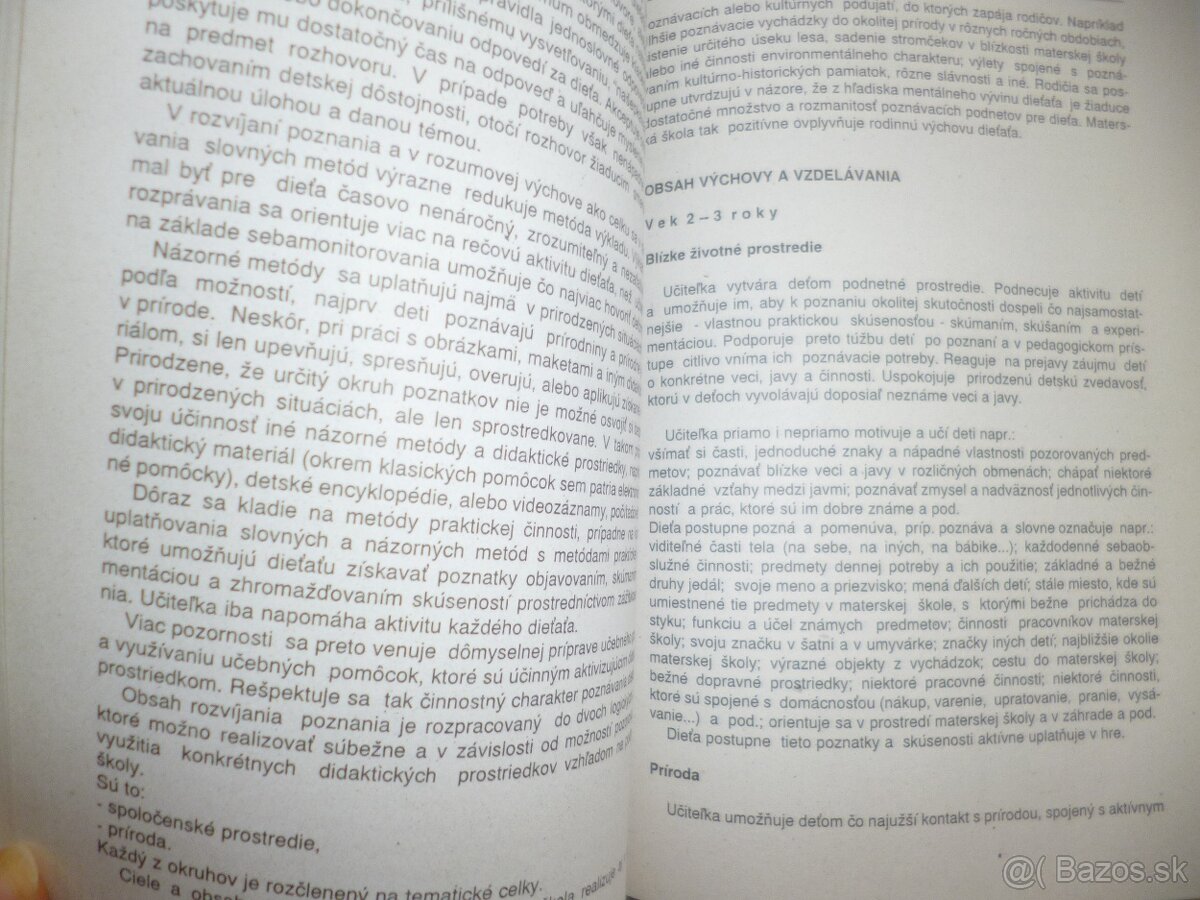 Program výchovy a vzdelávania - 2