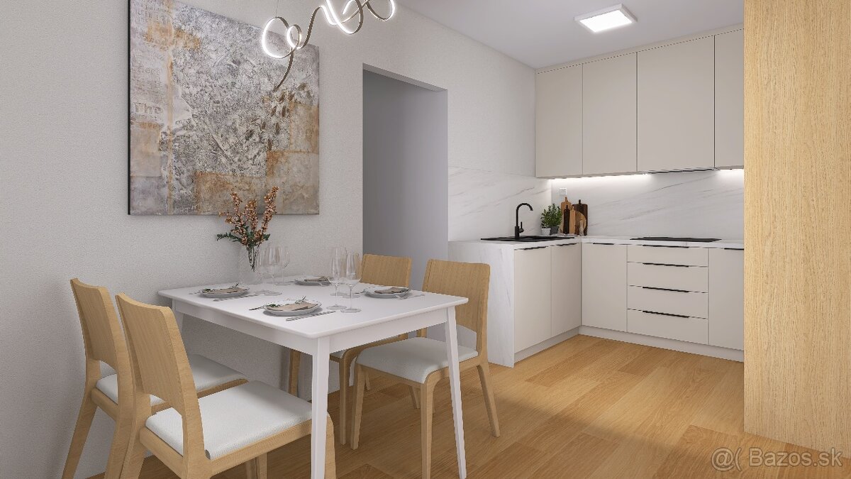 Na predaj nízkoenergetický 3 izbový byt v tehlovom bytovom d - 2