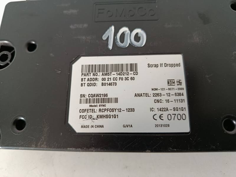 RJ modul bluetooth focus mk3 am5t14d212cd 100€ - 2