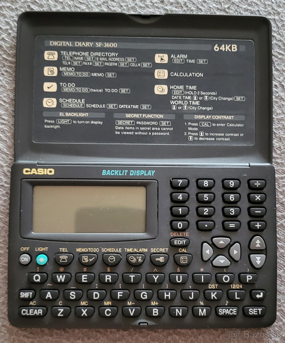 Casio Digital Diary SF-3600 - 2