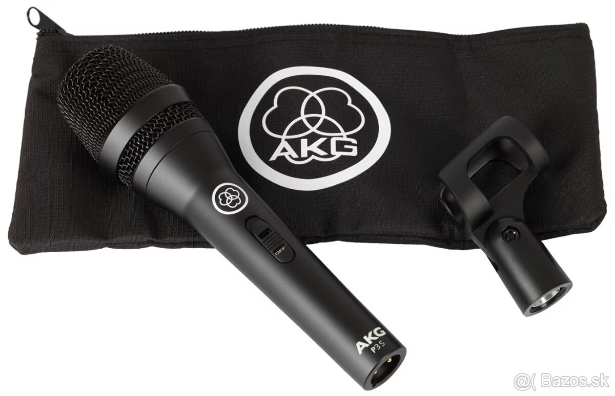 Dynamický spevový mikrofón "AKG PERCEPTION P3S"- ako nový - 2