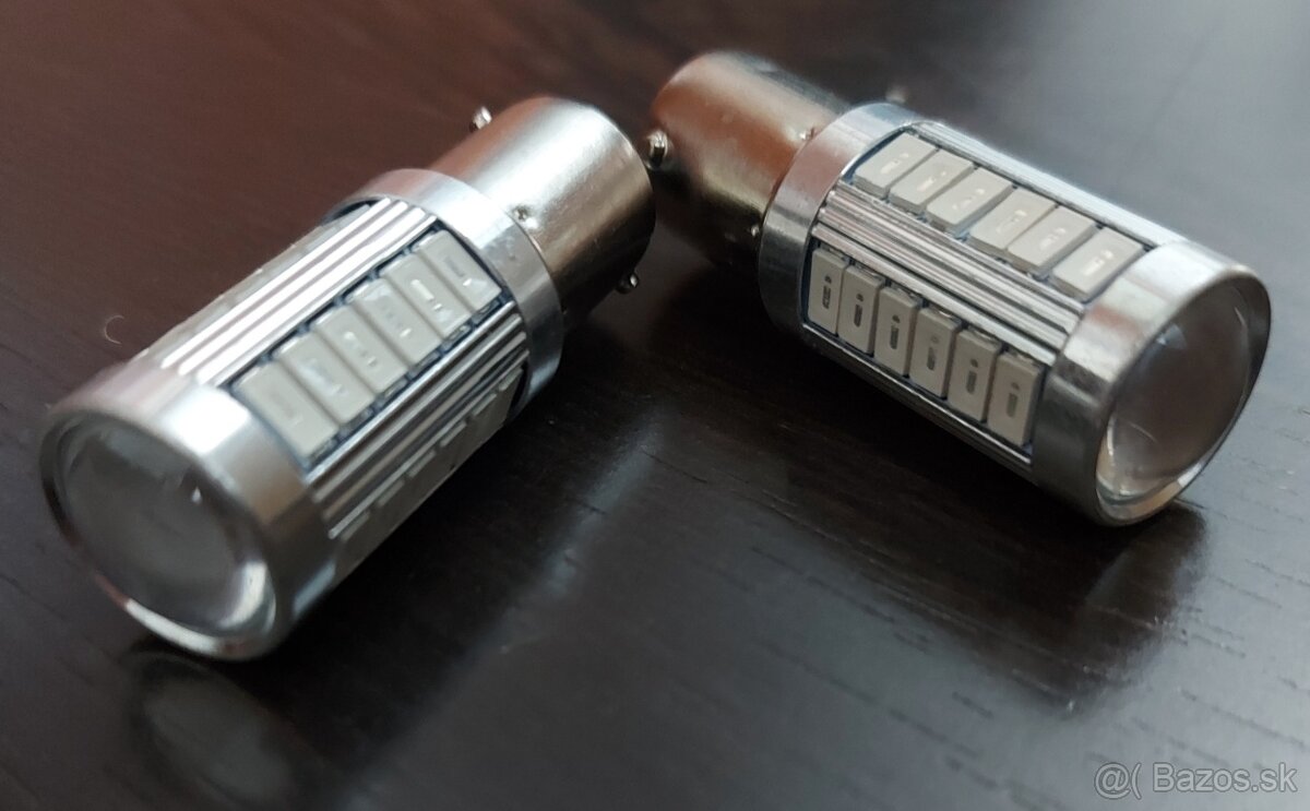 LED žiarovka BA15s 21w červená - 2