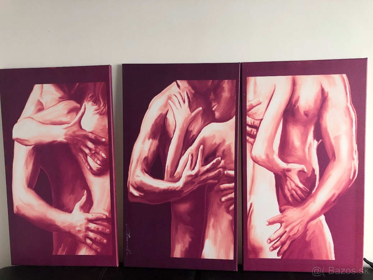 3 obrazy motiv muz zena laska - 2