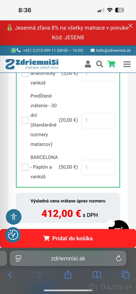 Matrac 140x200 TOP STAV - 2