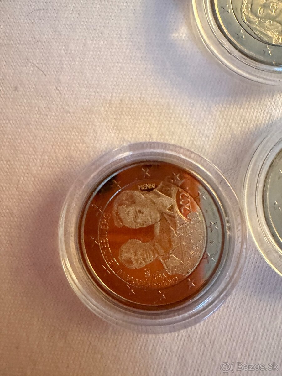 2 eurové mince. - 2