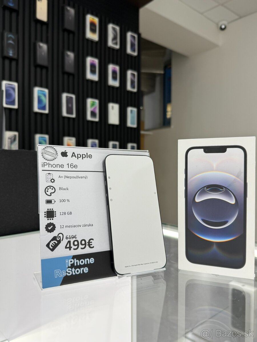 Nový iPhone 16E 128 GB - ZÁRUKA 1 ROK - 2