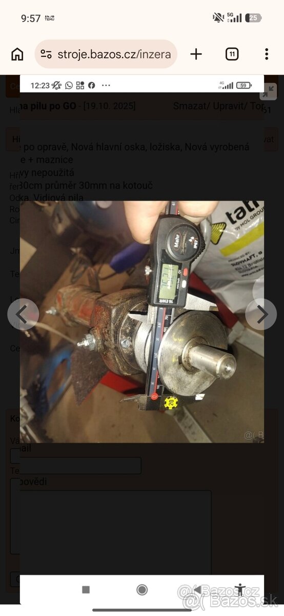 Hřídel na pilu po go - 2