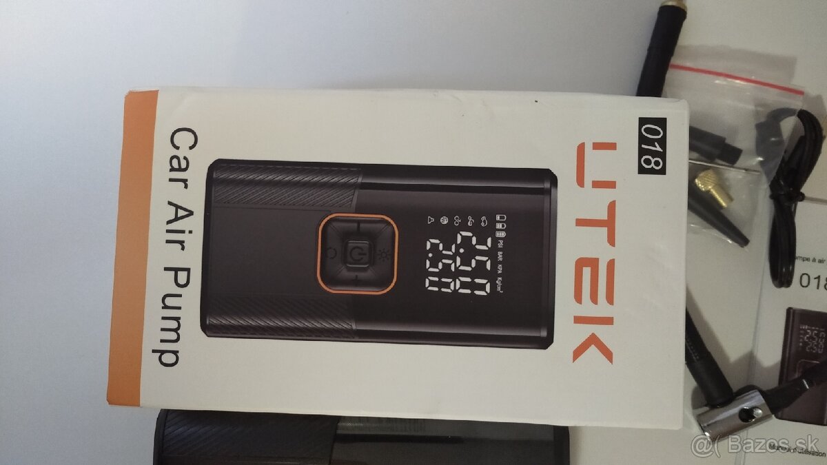 Bezdrôtový elektrický automatický kompresor + LED svetlo. - 2