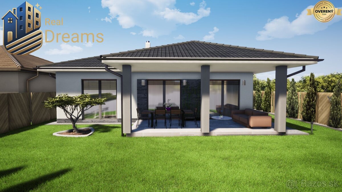 EXKLUZÍVNA NOVOSTAVBA V OBCI CHRABRANY – 4 IZBY, 600 m² POZE - Pohľad 2