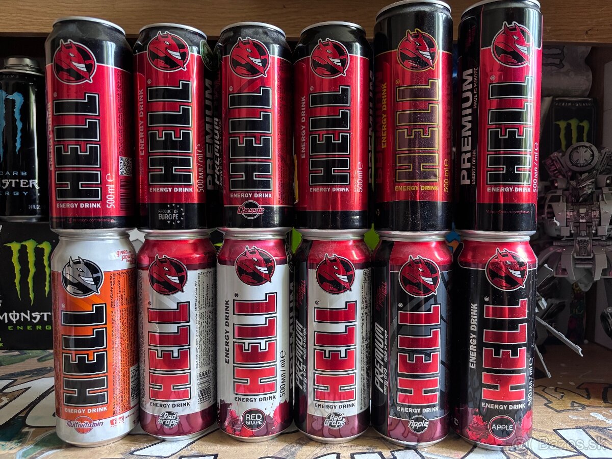 Predam hell energy plechovky - 2