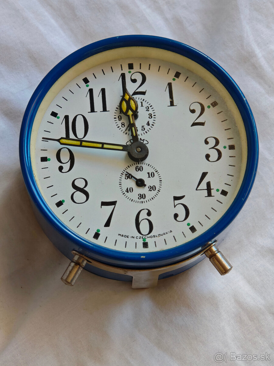 Modrý retro budik Prim - 2