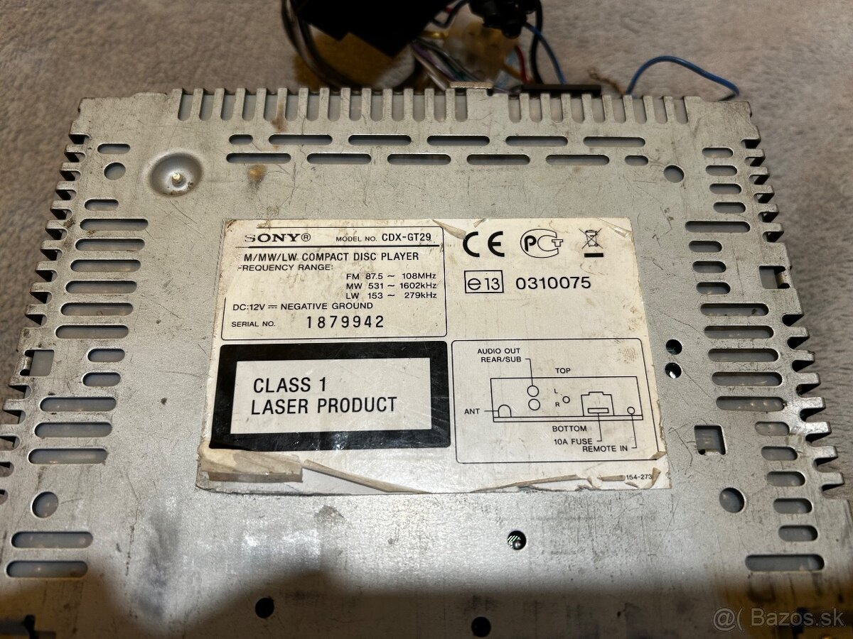 Autorádio Sony CDX-GT29 - 2
