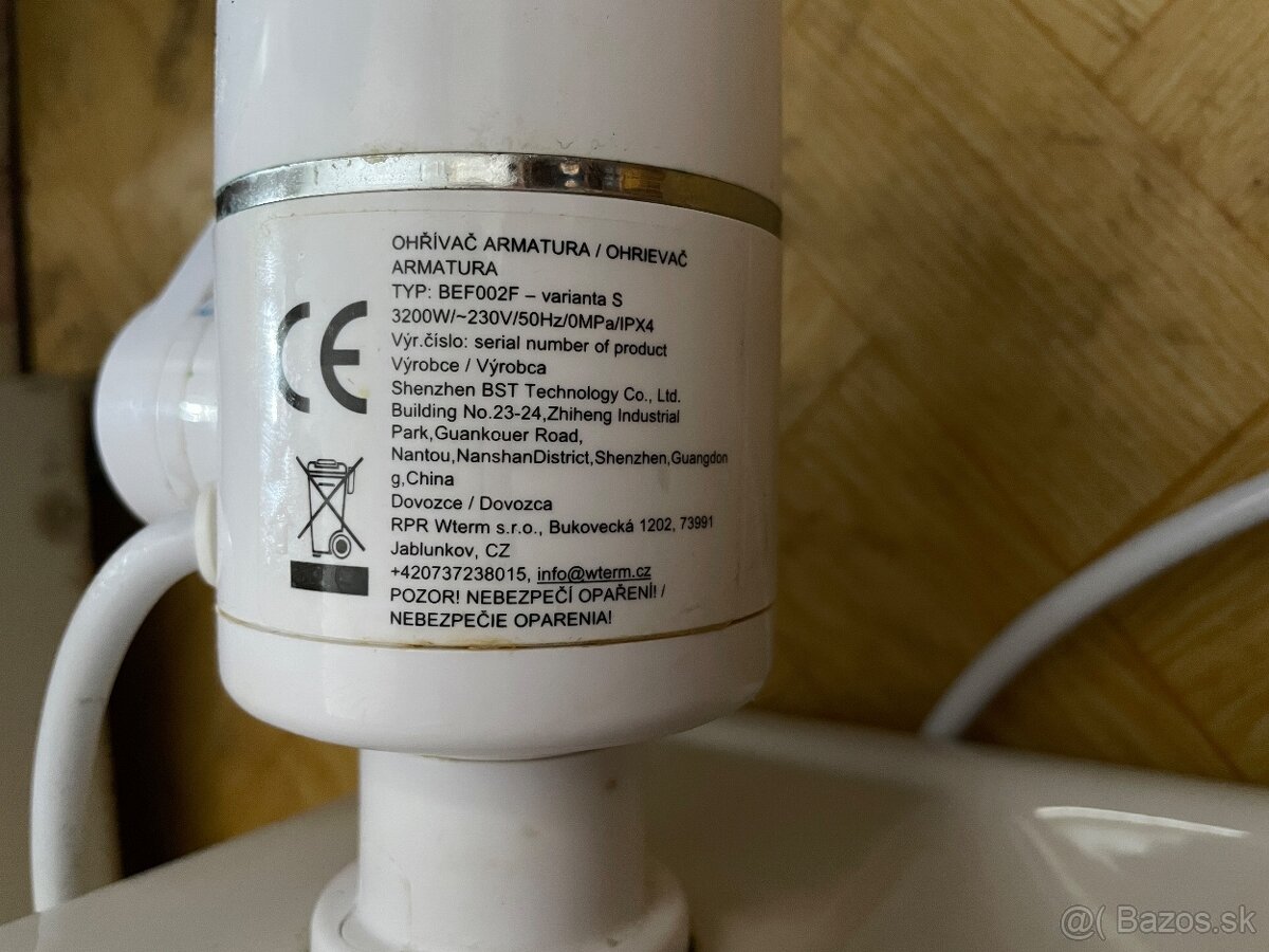 Umyvadlo + batéria s ohrevom vody - 2