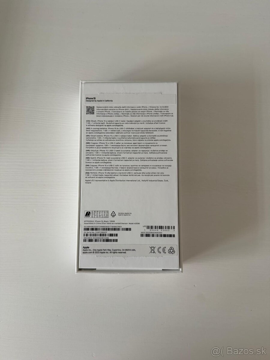 iPhone 15, Black, 128GB - 2