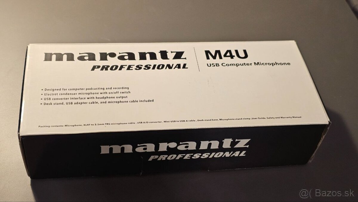USB mikrofón Marantz Professional M4U - nový - 2