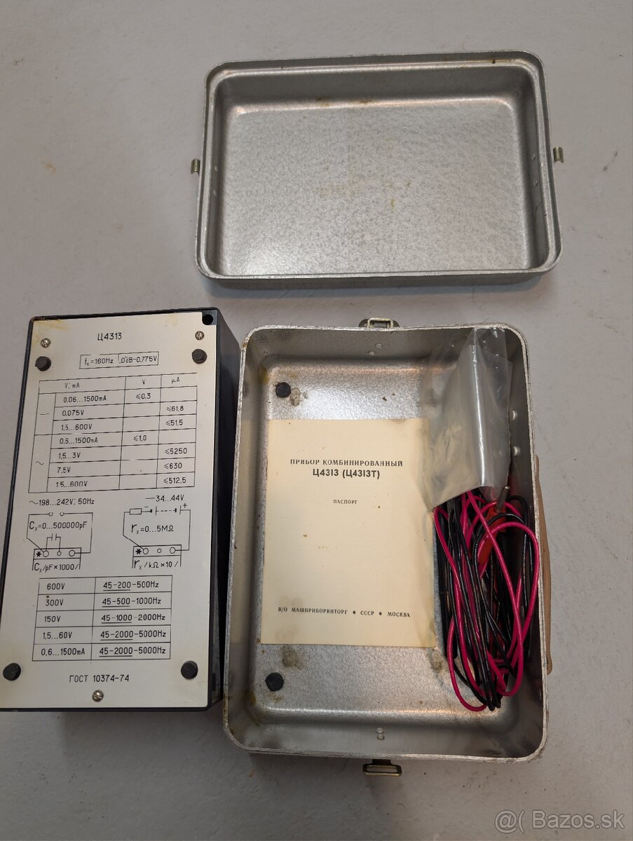 Analógový multimeter C4313 (Ц4313) USSR - 2
