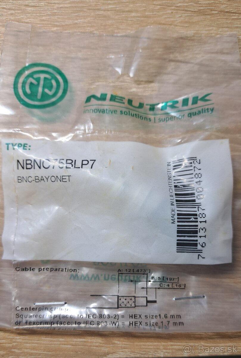 NEUTRIK konektor - 2