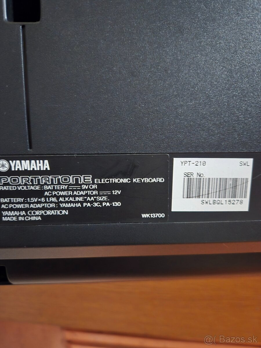 Digitálne piano - klavir Yamaha YPT 210 - 2