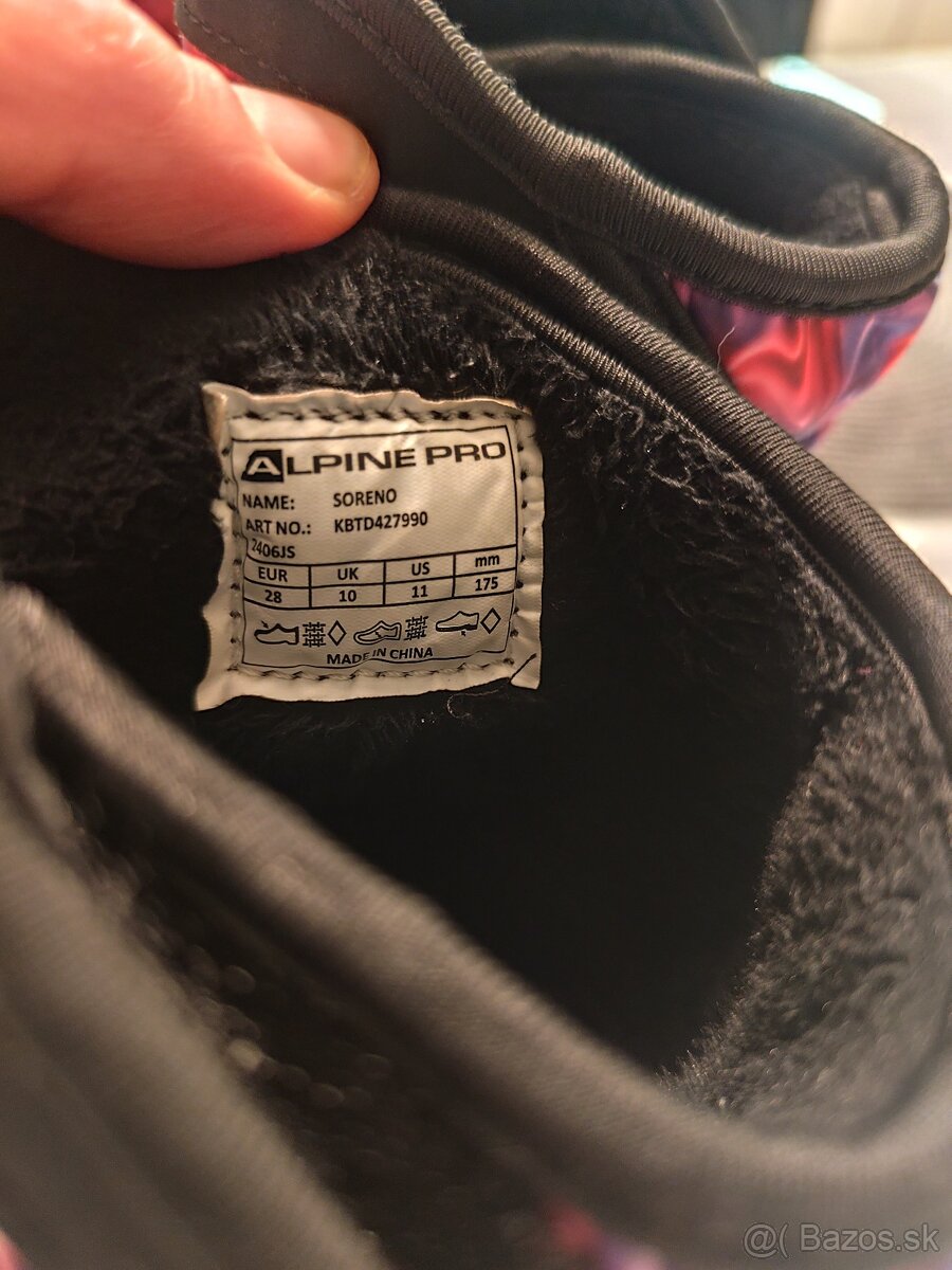 Dievčenské snehule veľkosť 28 - 2