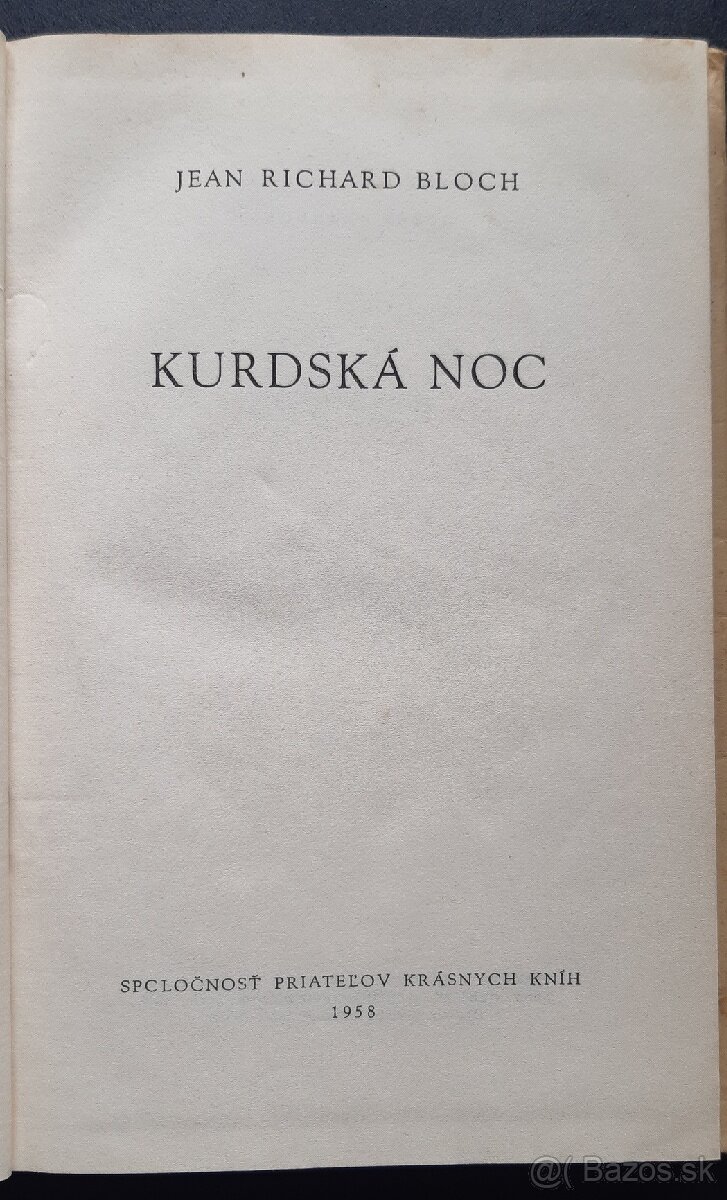 Jean Richard Bloch - Kurdska noc - 2