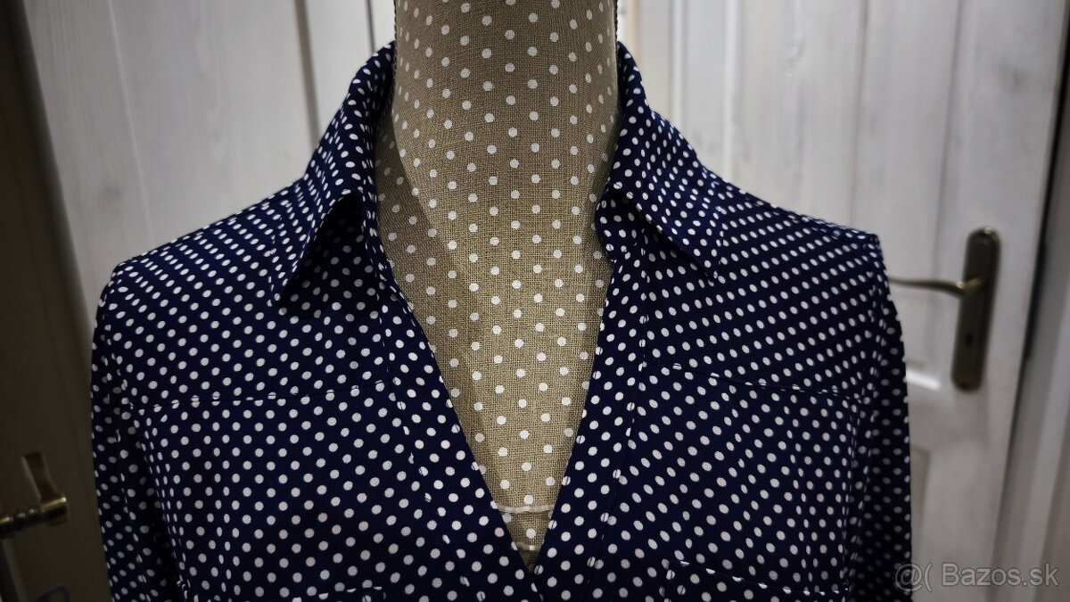 Dámska modrá blúzka - 2