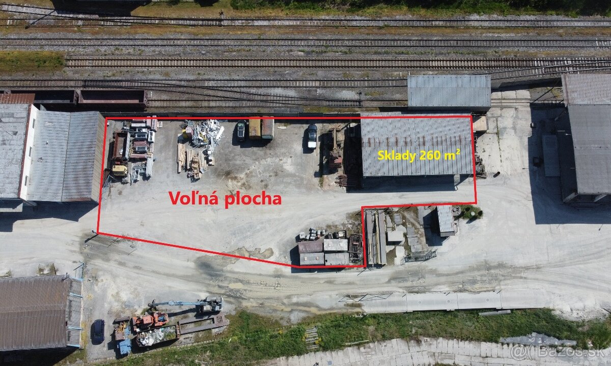 Voľné spevnené plochy 260 - 8000 m², Kostoľany nad Hornádom – pohled 2