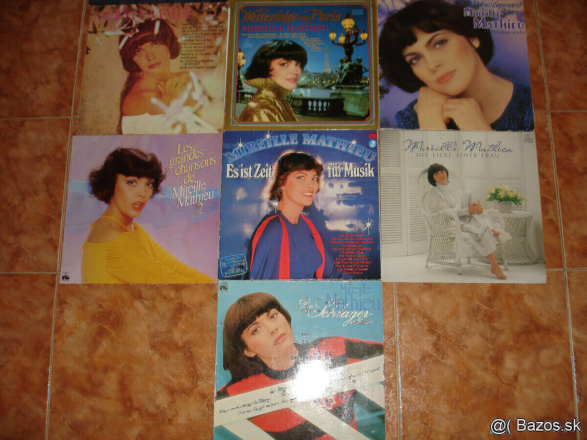 predám LP platne Mireille Mathieu a J.Iglesias - 2
