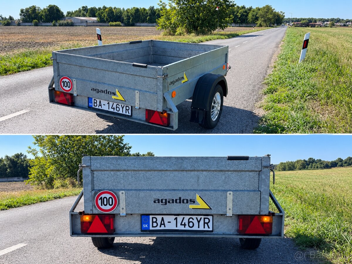 Predám prívesný vozík do 750kg - 2