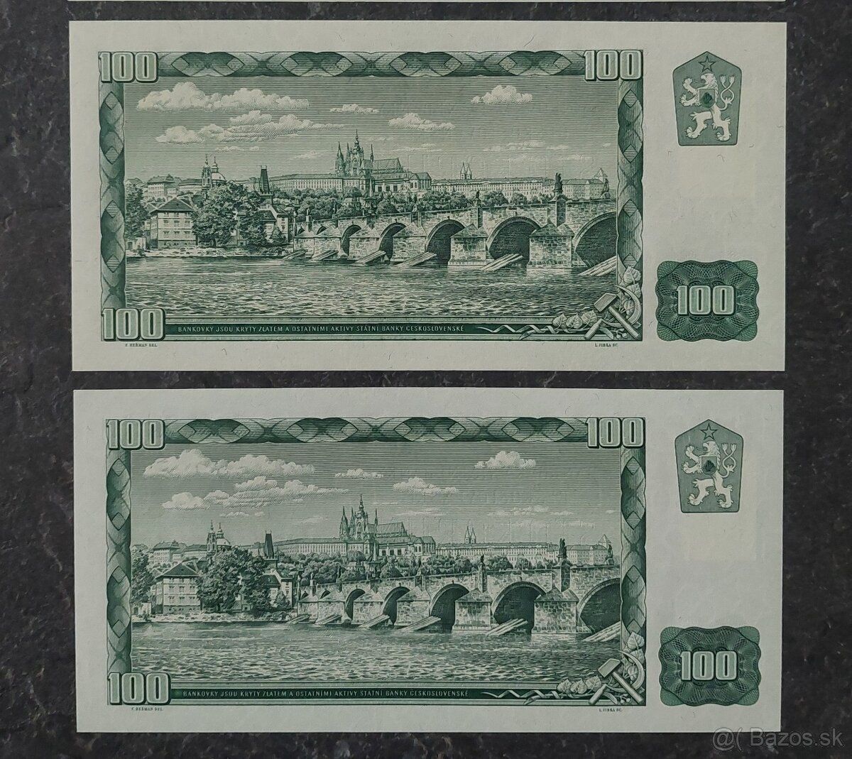 100 Kčs 1961 + SK kolok, stav N - 2