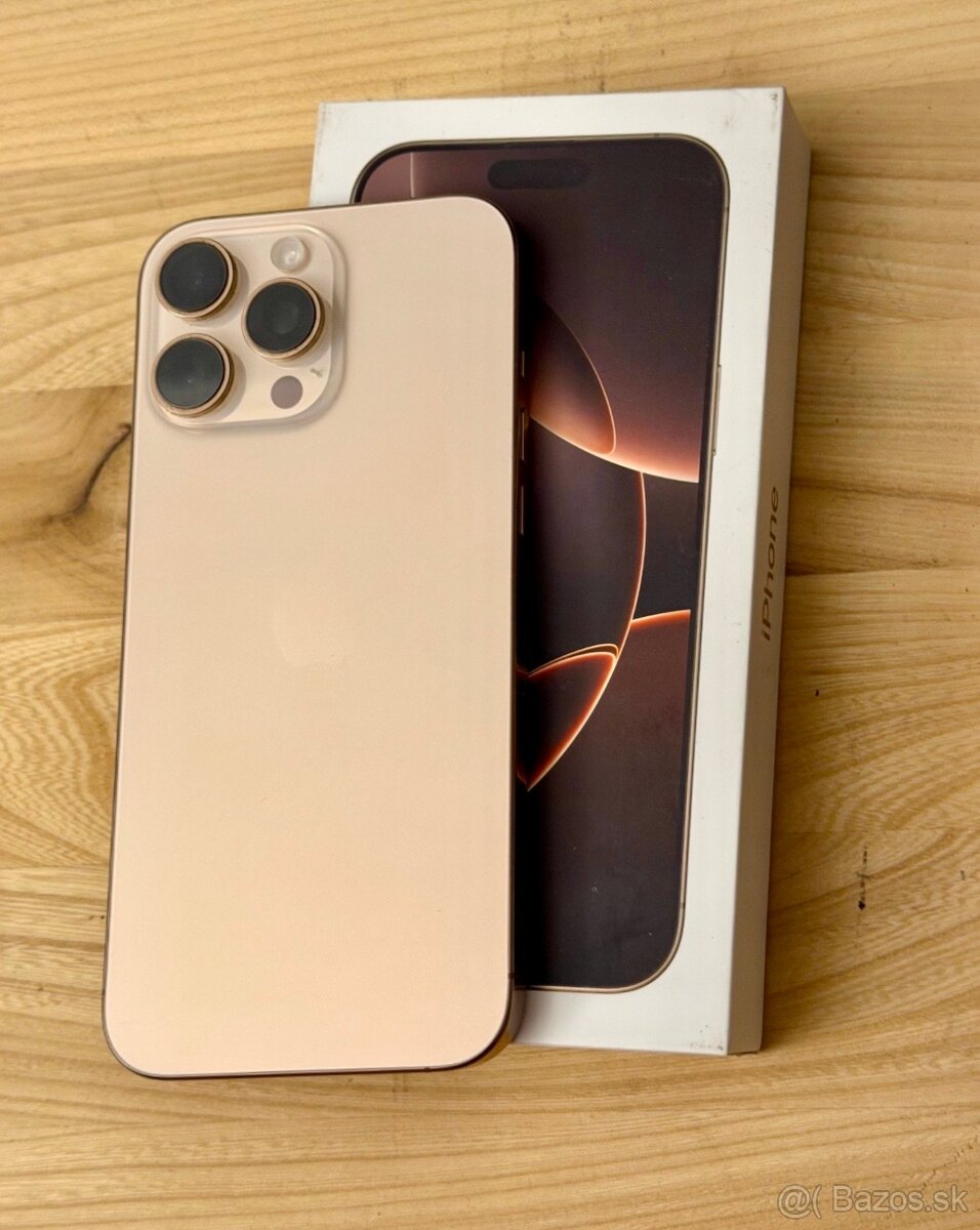 iPhone 16 Pro Desert Titanium BATERIE 100% TOP - 2