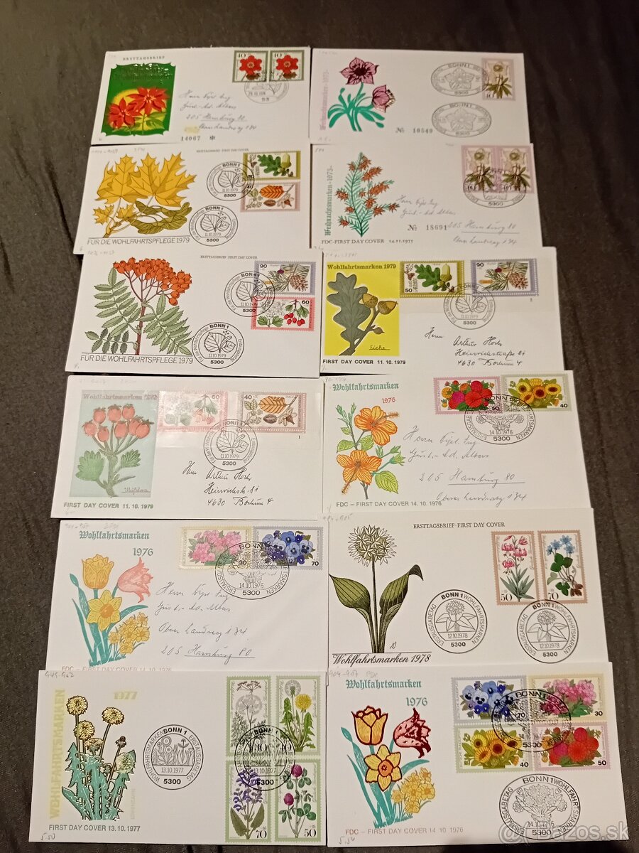 Známky FDC fauna a flora - 2