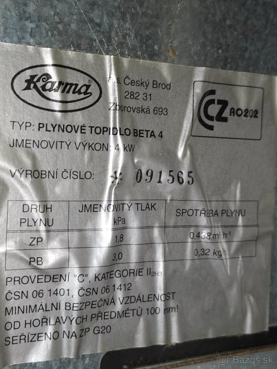 predám kachle 3 kusy gamatky KARMA BETA ako nové - 2