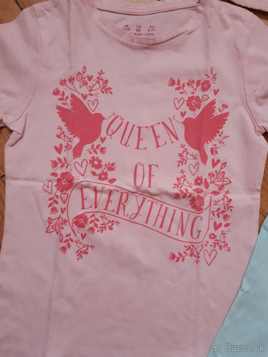 dievčenské tričká v. 6 - 8 r. - 2