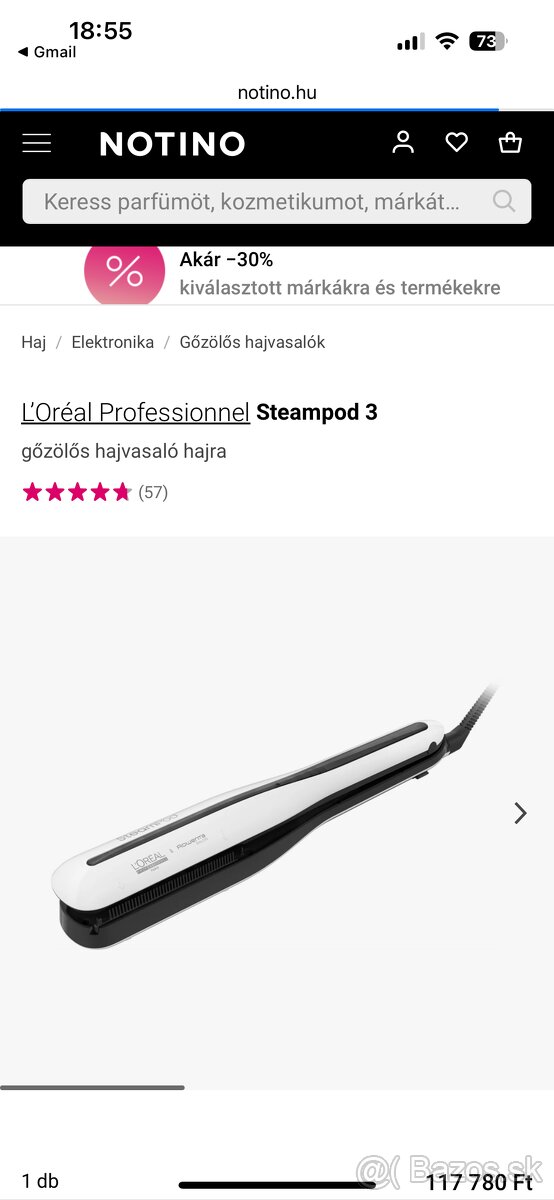 Steampod žehlička - 2