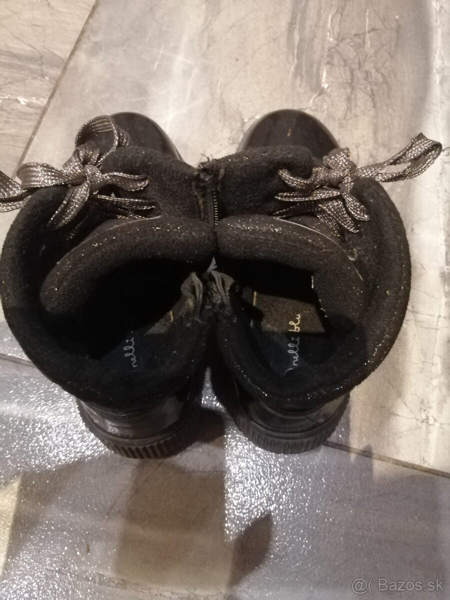 Čierne lesklé topánky 30 - 2