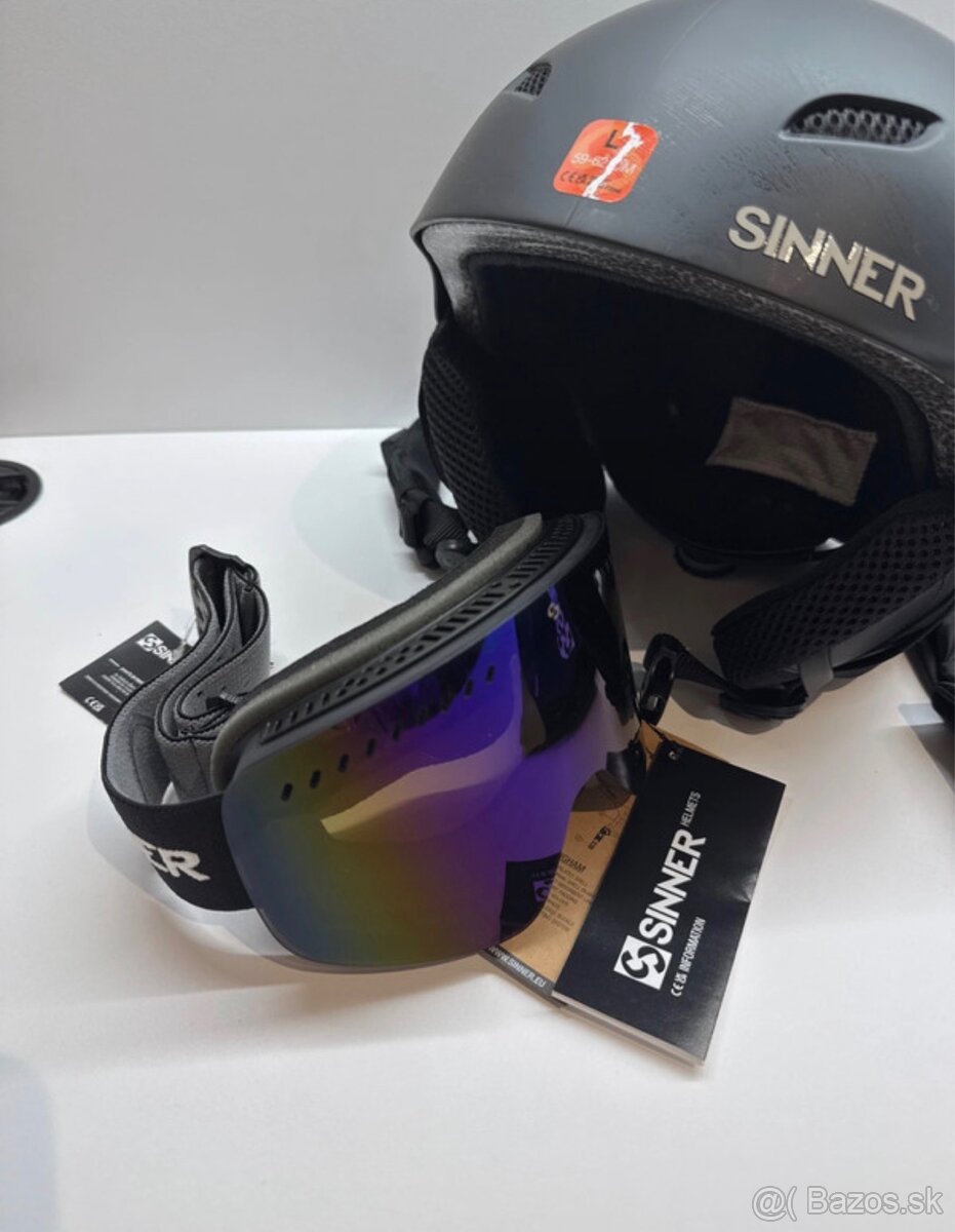 Sinner lyziarska prilba s okuliarmi - 2