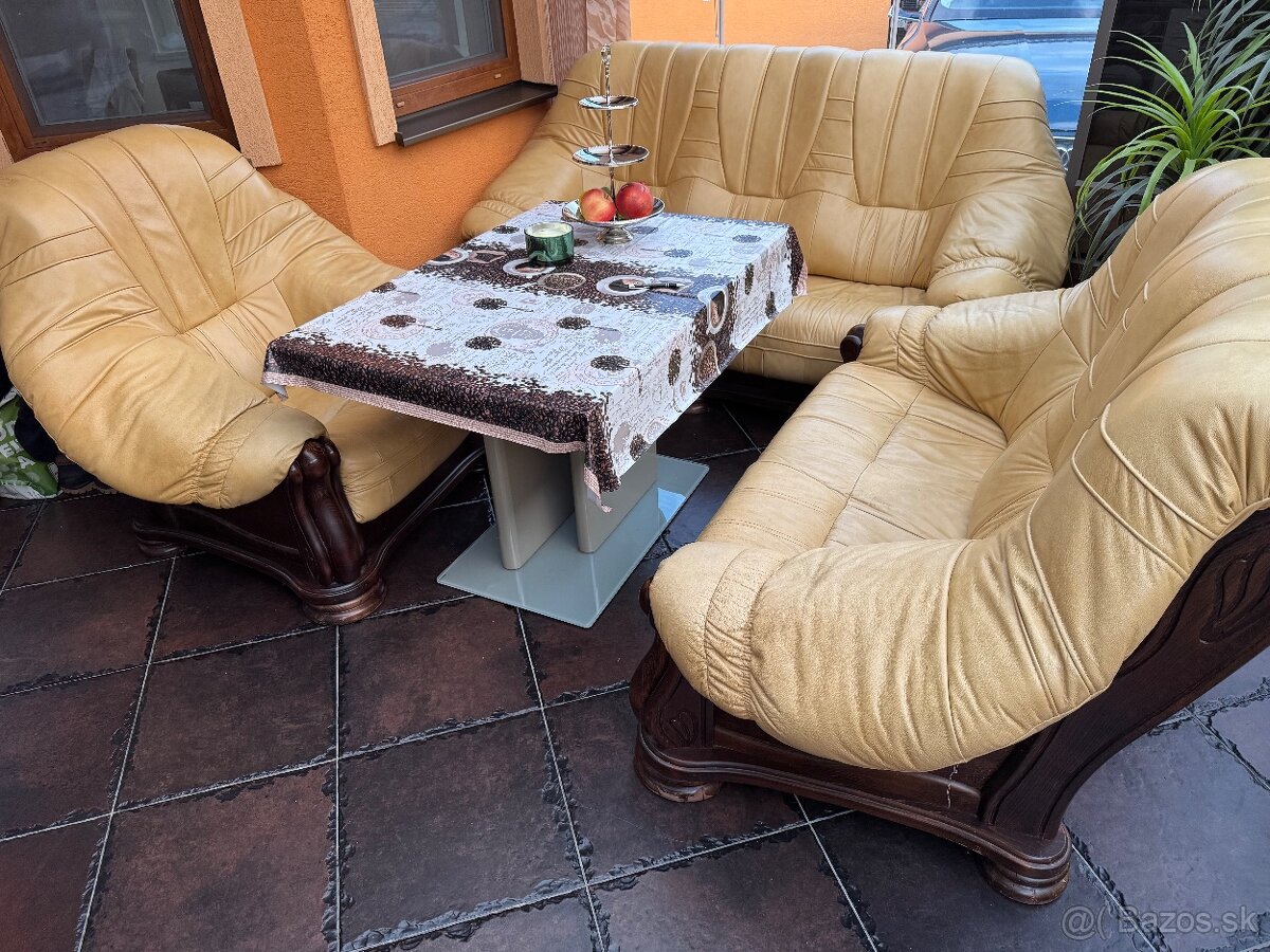 Predám koženú sedačku 3+2+1 - 2