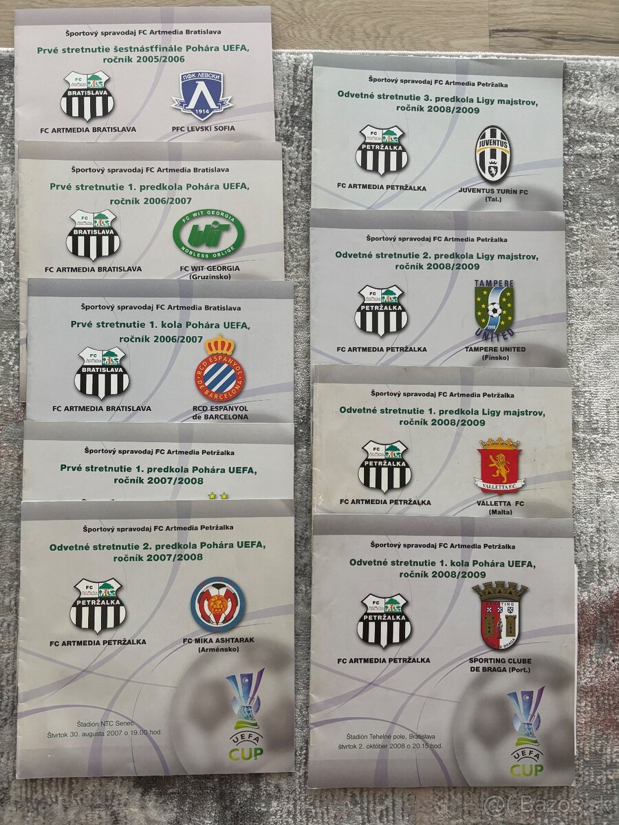 Futbalové programy Artmedia Petržalka - 2