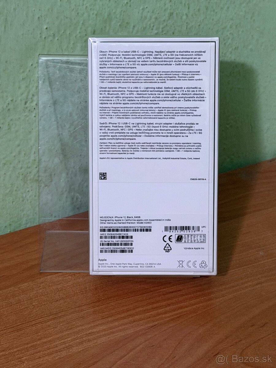 Dobrý deň Ponúkam na predaj iPhone 12 64GB Black Nový - 2