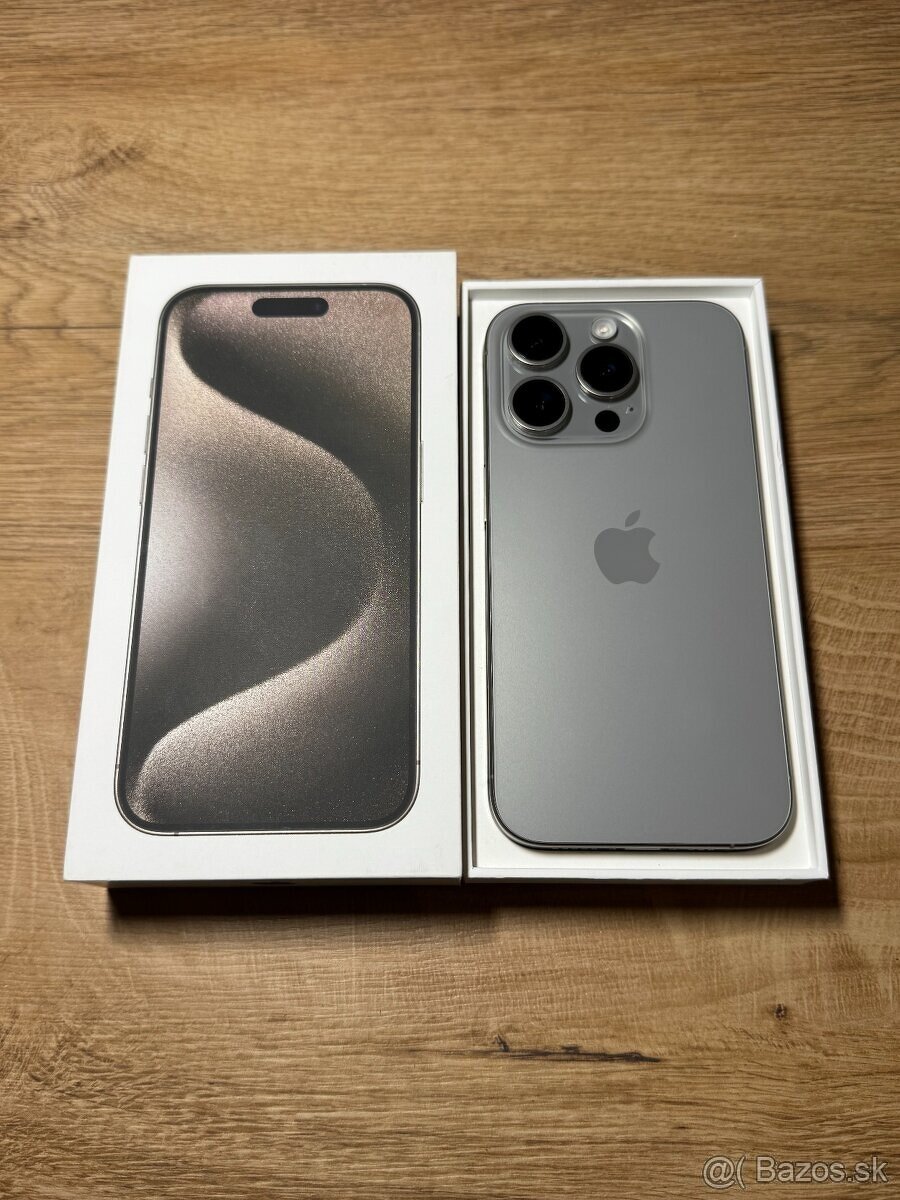 iPhone 15 Pro 128GB Natural Titanium AKO NOVÝ - 2