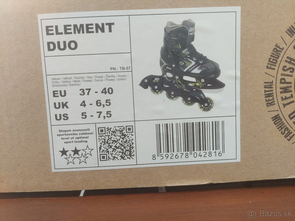 Detské kolieskové korčule 2v1 - 2