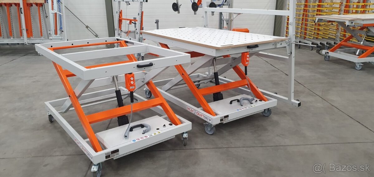 manipulačný vozík, nožnicový stôl, pracovný stôl - 2