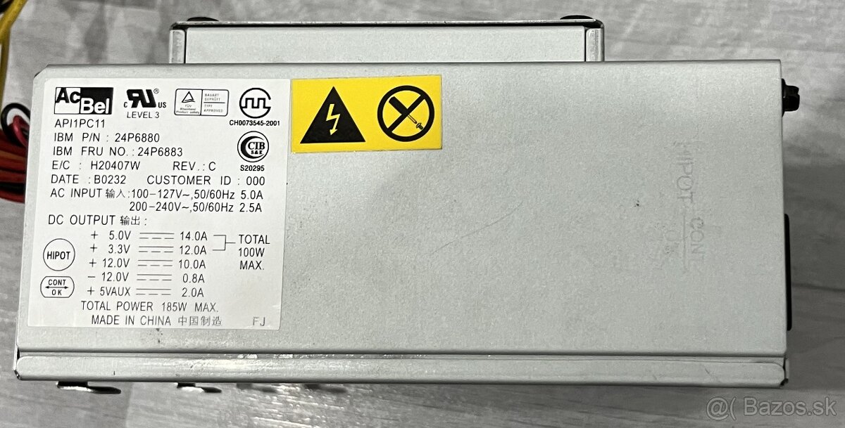 Zdroj AC BEL API1PC11 - 185W - 2