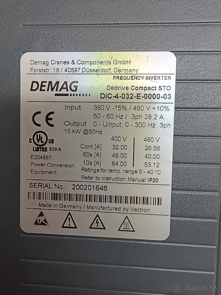 Frekvenčný menič 15 kW - 2